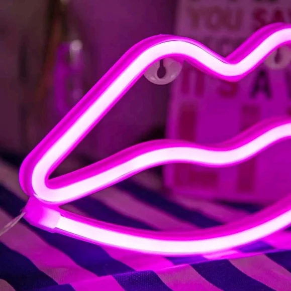 💋Pink Lips Neon Sign - Picture 12 of 12